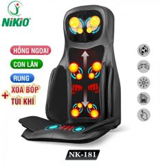 Ghế Massage Toàn Thân Nikio NK-181 - Công Nghệ Hồng Ngoại, Đấm Bóp, Rung 5 Tính Năng, Thiết Kế Sang Trọng Màu Đỏ, Tận Hưởng Thư Giãn Tối Đa