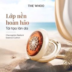 Phấn Nước Dưỡng Da Chống Nhăn WHOO CGD Essence Cushion 15g x 2 - Chống Nắng SPF 50+/PA+++ - Lớp Nền Hoàn Hảo, Nuôi Dưỡng Da