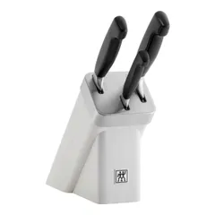 Bộ Dao Tự Mài Zwilling Vier Sterne Four Star Set 4 Đốc Màu Trắng - Dao Gọt, Dao Nhà Bếp và Dao Đầu Bếp Made in Germany
