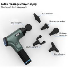 Súng massage cầm tay 6 tốc độ Nikio NK-172