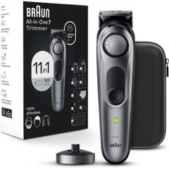Tông Đơ Cắt Tóc Đa Năng Braun 11-in-1 Series 7 7420 - Thiết Bị Cạo Râu Chính Xác với 40 Cài Đặt Độ Dài, Pin Li-Ion 100 phút