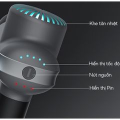 Súng massage cầm tay Booster MINI LS - 6 đầu