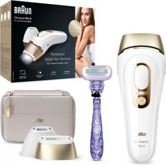 Máy triệt lông Braun Silk-expert Pro 5 IPL PL5157 - Công nghệ triệt lông tại nhà nhanh chóng, hiệu quả cao, kèm 3 đầu bắn chuyên dụng