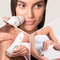 Máy triệt lông Braun Silk-expert Pro 5 IPL PL5157 - Công nghệ triệt lông tại nhà nhanh chóng, hiệu quả cao, kèm 3 đầu bắn chuyên dụng