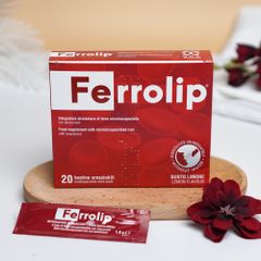 Sắt sinh học Ferrolip Liposome - Bổ sung sắt cho bà bầu, hỗ trợ sức khỏe và ngăn ngừa thiếu máu, vị chanh dễ uống.