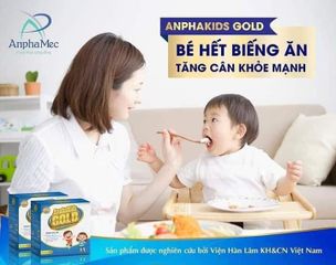 Siro Anphakids Gold cho trẻ biếng ăn - Tăng cường sức đề kháng, hỗ trợ tiêu hóa, giúp ăn ngon ngủ tốt - Dạng ống 10ml, Hộp 30 ống