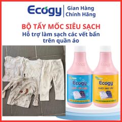 Bộ Tẩy Mốc Quần Áo Ecogy - Giải Pháp Làm Sạch Vết Bẩn Hiệu Quả Cho Vải Màu và Trắng, Dễ Dàng Sử Dụng