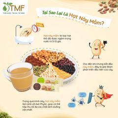 Bột ngũ cốc nảy mầm Tami 126g 7 gói TÂM MINH FOODS ít ngọt dinh dưỡng giảm cân ăn kiêng