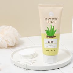 Sữa Rửa Mặt Orjena Chiết Xuất Nha Đam 180ML - Sạch Da, Cấp Ẩm, Phù Hợp Mọi Loại Da, Không Chất Phụ Gia, Hàn Quốc