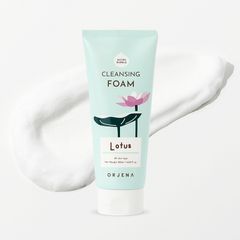 Sữa Rửa Mặt Orjena Chiết Xuất Sen Hồng 180ML - Sạch Da, Không Chứa Hóa Chất Độc Hại, Dành Cho Mọi Loại Da