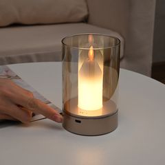 Nến Điện Tử LED Cảm Ứng - Trang Trí Sang Trọng, Ánh Sáng Dịu Nhẹ, Điều Khiển Cảm Ứng, An Toàn Cho Gia Đình, Dùng Trong Phòng Ngủ, Phòng Khách