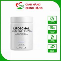 Gluatathion 1000mg của Codage giúp trung hoà độc tố, làm sáng da