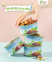 Cơm gạo lứt dinh dưỡng mix các loại hạt ăn liền cho người ăn kiêng giảm cân eatclean 160g TÂM MINH FOODS