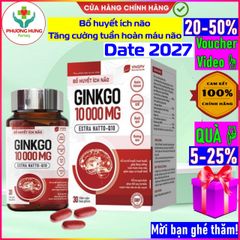 Bổ huyết ích não GINKGO 10000 của Thung lũng xanh-Hộp 30v,60v