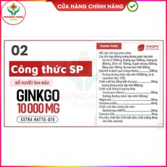 Bổ huyết ích não GINKGO 10000 của Thung lũng xanh-Hộp 30v,60v