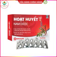 Viên Uống Hoạt Huyết Nam Dược - Hỗ Trợ Bổ Máu, Cải Thiện Thiếu Máu Não, Đau Đầu, Chóng Mặt - Hộp 50 Viên