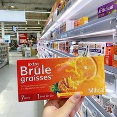 Nước Uống Giảm Béo Nội Tạng Milical Extra Brule Graisses 7 Ống 10ml - Detox Cam Dứa, Giảm Cân Khỏe Mạnh, Phù Hợp Với Người Béo Bụng