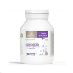 Viên uống tăng chiều cao Bio Island Lysine Step Up 60 viên - Hỗ trợ phát triển chiều cao và tăng cường sức đề kháng cho trẻ em từ 6 tuổi.