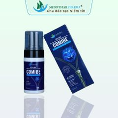Dung Dịch Vệ Sinh Nam Giới Comibe 100ml - Bọt Làm Sạch Vùng Kín, Kháng Khuẩn Nano Berberin, Hỗ Trợ Khử Mùi và Viêm Nhiễm