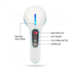 Máy Massage Cầm Tay Puli PL-607AC3 - 8 Đầu, 5 Chế Độ Massage Hồng Ngoại Giảm Cân, Giải Pháp Vòng Eo Thon Gọn Tại Nhà