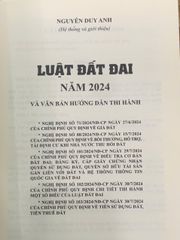 Sách Luật Đất Đai Năm 2024 - Hướng Dẫn Thi Hành Tốt Nhất, Cẩm Nang Pháp Lý Tiện Ích cho Doanh Nghiệp và Cá Nhân