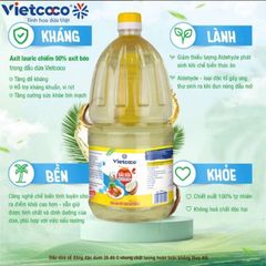 Dầu dừa Vietcoco cooking chai - 2 lít