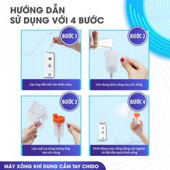 Máy Xông Khí Dung CHIDO Cầm Tay 2024 CNB69026 - Thiết Kế Nhỏ Gọn, Dung Tích 800ml, Tiếng Ồn Thấp, Hỗ Trợ Đường Hô Hấp