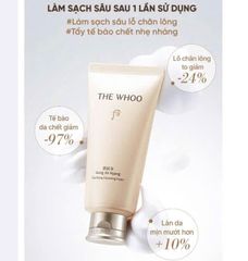 Sữa Rửa Mặt Dưỡng Ẩm The Whoo Gongjinhyang 180ml - Gel Tạo Bọt Chống Oxy Hóa, Dưỡng Sáng Da, Bộ Sản Phẩm Đặc Biệt