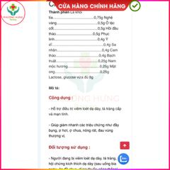 Cốm Dạ Dày Nam Dược - Hỗ Trợ Giảm Đau, Bệnh Dạ Dày, Đầy Bụng - Hộp 12 Gói Tiêu Hóa Tự Nhiên