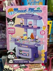 Đồ chơi đồ hàng mô phỏng quầy bán kem Kuromi 2016-261 gồm 26 chi tiết