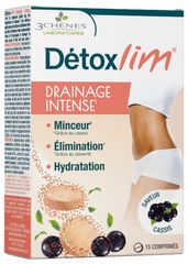 Viên sủi Detox Slim Les 3 Chênes Détoxslim Intense Draining 15 Viên