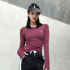 Áo Thun Thể Thao Nữ Dài Tay, Chất Liệu Thoáng Mát, Tập Gym Yoga - Áo Tập Chạy Nhanh, Kiểu Dáng Basic Năng Động, Thời Trang