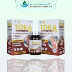 Viên uống Toka hỗ trợ xương khớp - 60 viên Glucosamine, Chondroitin, MSM, Vitamin D3 - Giảm đau khớp, cải thiện sự linh hoạt