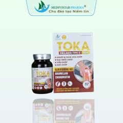 Viên uống Toka hỗ trợ xương khớp - 60 viên Glucosamine, Chondroitin, MSM, Vitamin D3 - Giảm đau khớp, cải thiện sự linh hoạt