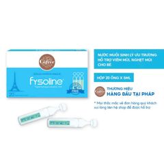 Nước Muối Sinh Lý Fysoline Xanh (Hộp 5 Ống) - Giải Pháp Tiện Lợi Cho Mũi Khỏe Mạnh, Dễ Dàng Dùng Cho Trẻ Em Và Người Lớn