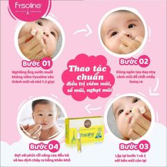 Nước Muối Sinh Lý Fysoline - Hồng (hộp 5 ống) - Sản phẩm vệ sinh mũi cho trẻ em và người lớn, hỗ trợ giảm ngạt mũi hiệu quả.