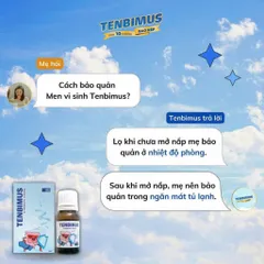 Men vi sinh Tenbimus giúp hỗ trợ tiêu hóa, tăng cường miễn dịch cho bé