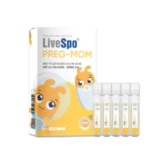 Men vi sinh cho Bé Táo Bón, Biếng Ăn, Rối Loạn Tiêu Hóa - LiveSpo PREGMOM - Hộp 20 ống x 5ml