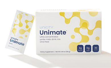 Unimate vị chanh gừng Unimate Lemon Ginger Unicity tăng trí nhớ