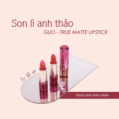 Son Môi Matte Cao Cấp GUO Cho Bà Bầu – 5g Không Chì, Dưỡng Ẩm Với Bơ Kokum, Dầu Nụ Tầm Xuân, Chống Nứt Nẻ