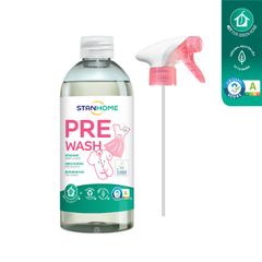 Xịt Xử Lý Vết Bẩn Trước Khi Giặt Stanhome PreWash Ecolabel 500ml - Tẩy Thế Giới Bẩn, An Toàn Với Enzym Tự Nhiên, Tối Ưu Cho Mọi Loại Vải