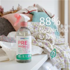 Xịt Xử Lý Vết Bẩn Trước Khi Giặt Stanhome PreWash Ecolabel 500ml - Tẩy Thế Giới Bẩn, An Toàn Với Enzym Tự Nhiên, Tối Ưu Cho Mọi Loại Vải