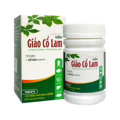 Viên Uống Cao Giảo Cổ Lam, Hỗ Trợ Hạ Mỡ Máu, Cholesterol (Hộp 100 viên)