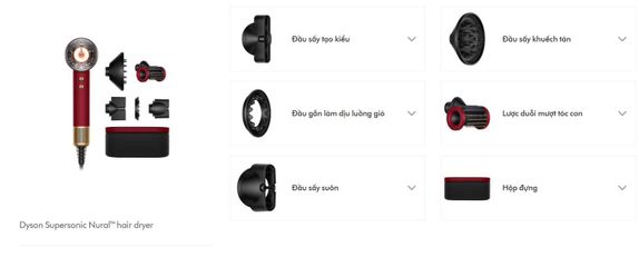 Máy Sấy Tóc Dyson Supersonic Nural HD16 - Công Suất 1600W, 5 Phụ Kiện Thông Minh, Kiểm Soát Nhiệt Tối Ưu, Màu Xanh