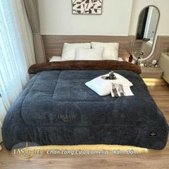 Chăn Lông Cừu Camelia - Chăn Cừu Đẹp Hà Nội