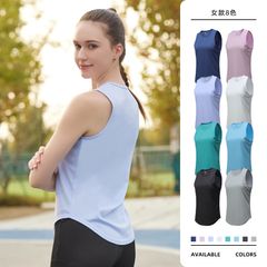 Áo Thun Nữ Sát Nách Vải Thoáng Khí, Dùng Khi Chạy Bộ, Tập Gym, Hút Ẩm, Kiểu Dáng Trẻ Trung, Có Màu Đen, Xám, Xanh, Trắng, Hồng, Tím