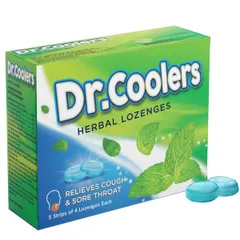 Viên Ngậm Dr.Coolers Giảm Ho, Đau Rát Họng (Hộp /20 viên)