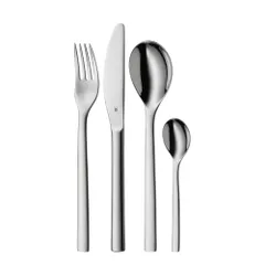 Bộ dao thìa dĩa 4 món WMF Nuova Besteck-Set - Thép không gỉ, lý tưởng cho món nướng và gia đình, dễ vệ sinh, an toàn cho máy rửa chén