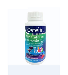 Viên nhai Ostelin Kids Calcium & Vitamin D3 vị berry cho bé 90 viên - Tăng trưởng chiều cao, xương khỏe mạnh, hỗ trợ phát triển từ 2-13 tuổi