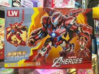 Đồ chơi lắp ráp chủ đề siêu anh hùng Avengers có 4 phân loại 2190-12190-2 2190-3 2190-4